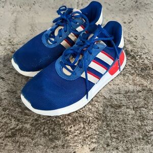 Kids Adidas LA Trainer Lite EL Royal Blue Red White Play Sneakers Size 12K